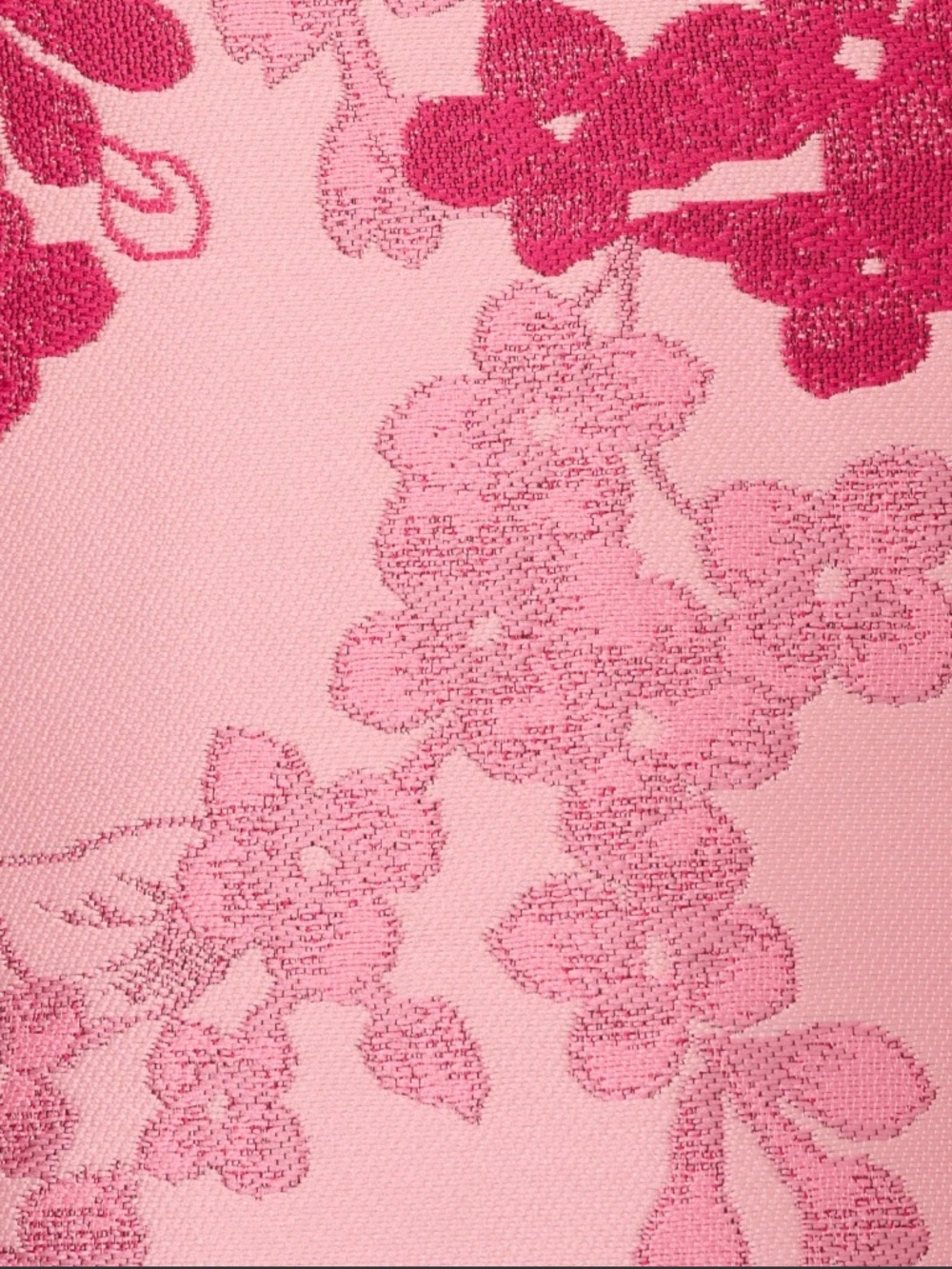 Adrianna Papell Pink Floral Off Shoulder Gown - Picture 3 of 12